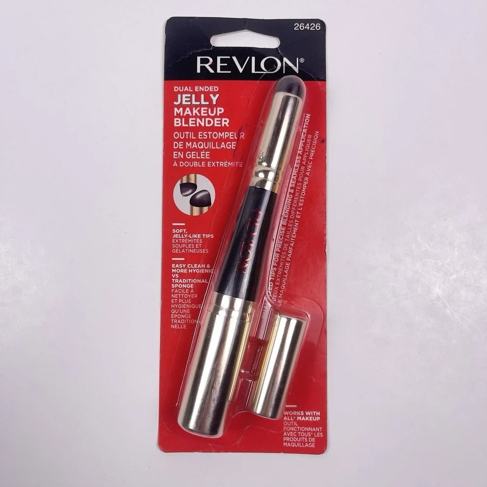 New Revlon Dual Ended Jelly Makeup Blender Silicone Applicator for Blush Read